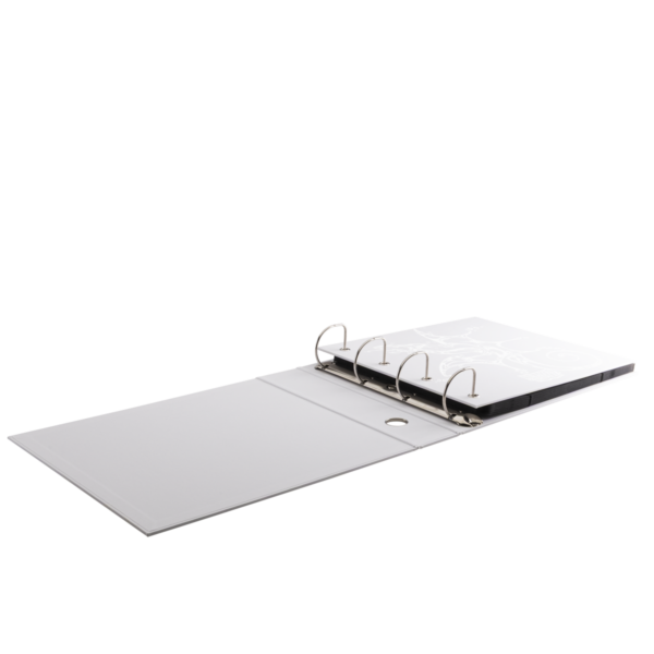 Dragon Shield: Sanctuary Slipcase Binder 4-ring - Wit (tot 1008 kaarten) - detail van de ringen