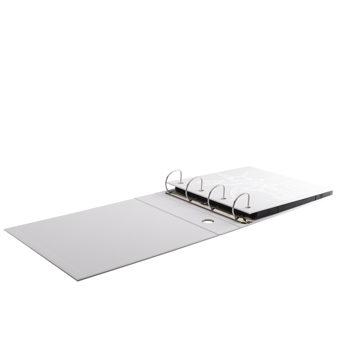 Dragon Shield: Sanctuary Slipcase Binder 4-ring - Wit (tot 1008 kaarten) - detail van de ringen