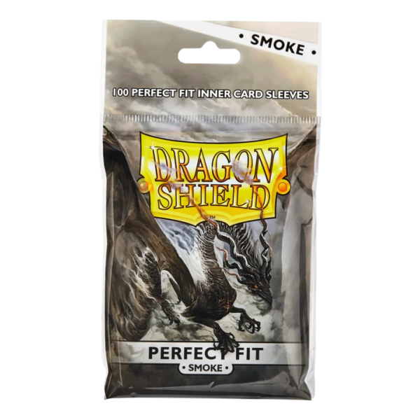 Dragon Shield: Smoke - 100x Perfect Fit Inner Sleeves - Standard Size - verpakking vooraan