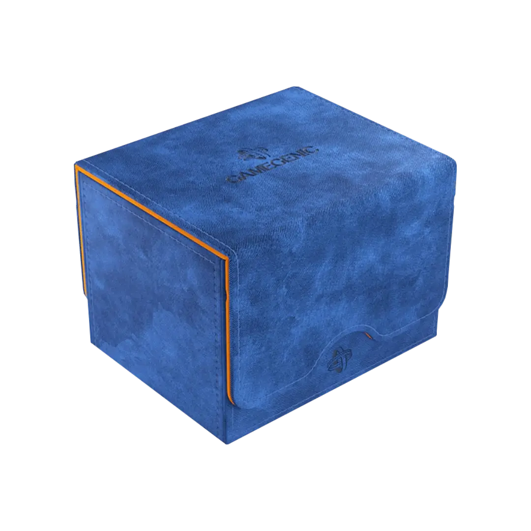 Gamegenic: Sidekick 100+ XL - Blauw/Oranje - Convertible Deckbox - verpakking vooraan