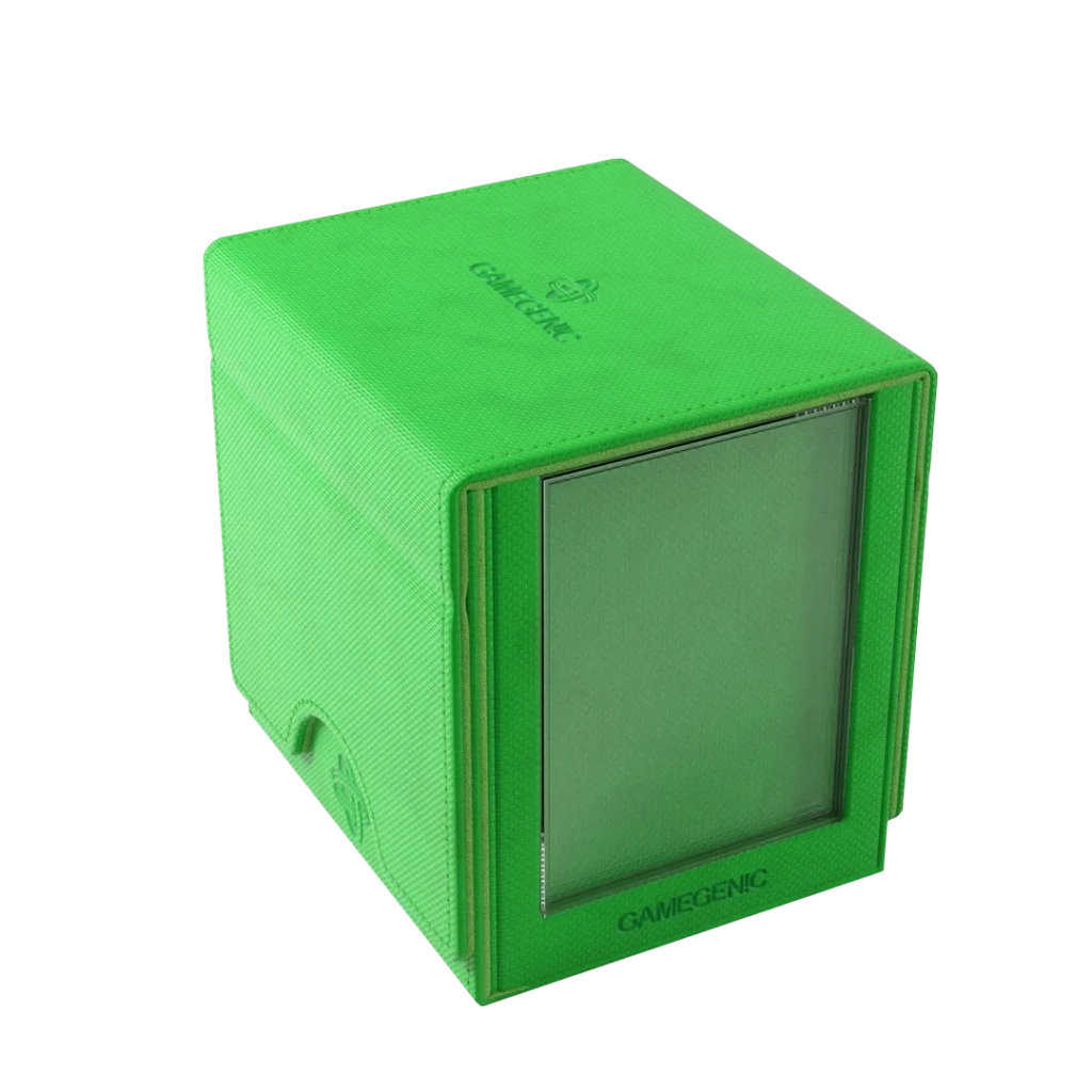 Gamegenic: Sidekick Pro 100+ XL - Groen - Deckbox met lade en displayvenster - verpakking vooraan