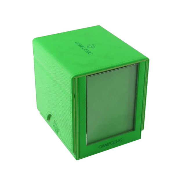 Gamegenic: Sidekick Pro 100+ XL - Groen - Deckbox met lade en displayvenster - verpakking vooraan