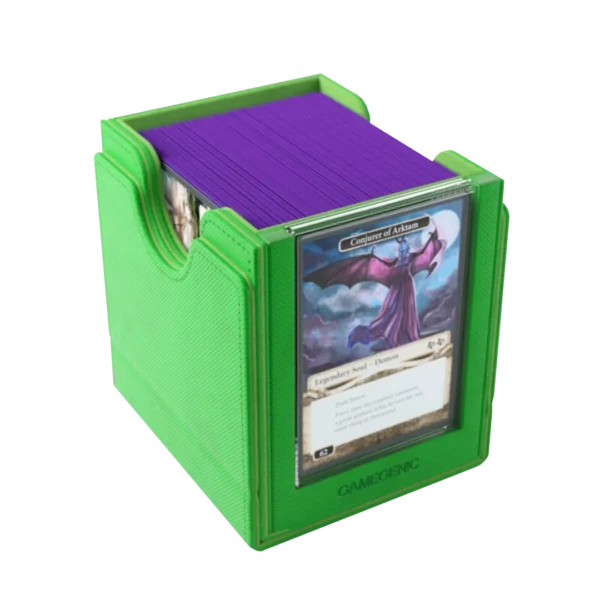 Gamegenic: Sidekick Pro 100+ XL - Groen - Deckbox met lade en displayvenster - detailopname