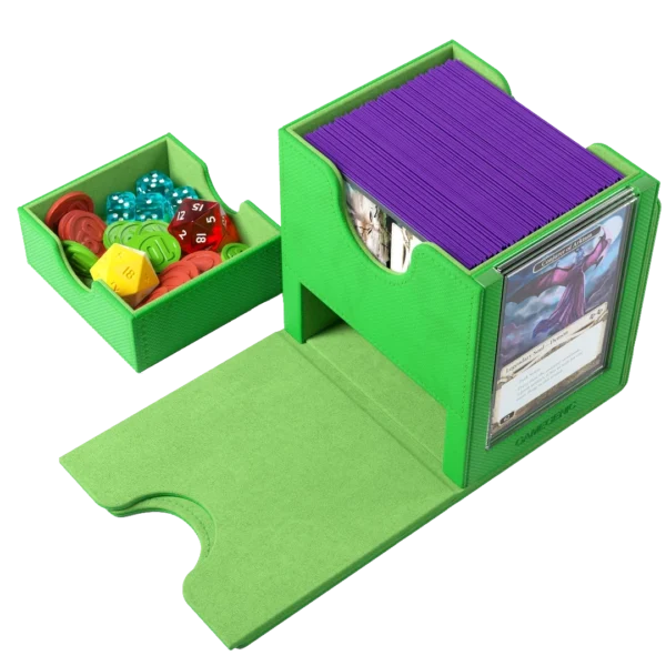 Gamegenic: Sidekick Pro 100+ XL - Groen - Deckbox met lade en displayvenster - sfeerbeeld