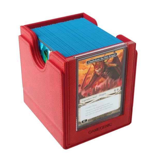 Gamegenic: Sidekick Pro 100+ XL - Rood - Deckbox met lade en displayvenster - detailopname