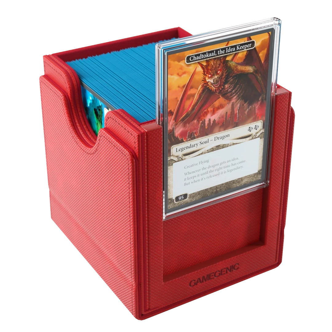 Gamegenic: Sidekick Pro 100+ XL - Rood - Deckbox met lade en displayvenster - inhoud