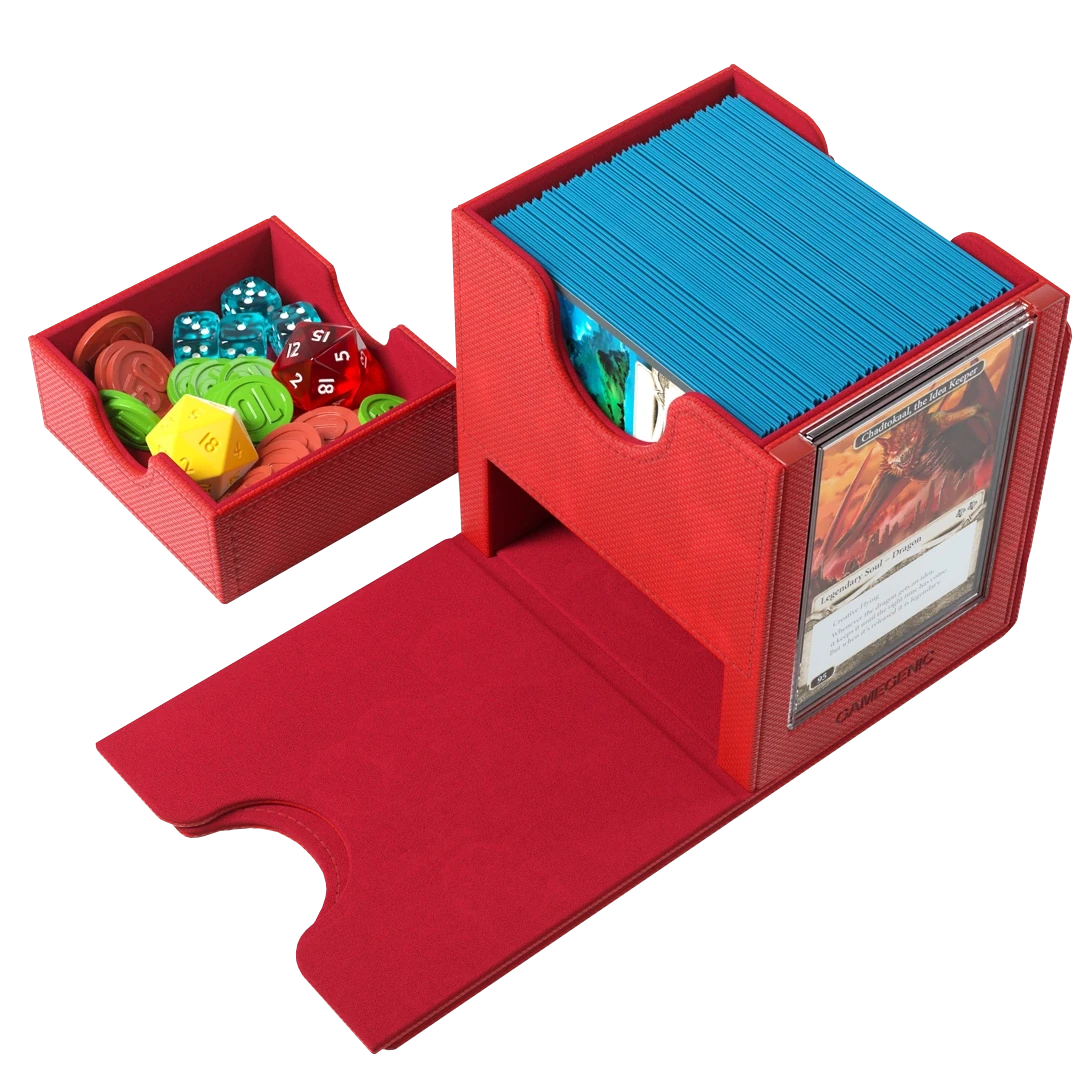 Gamegenic: Sidekick Pro 100+ XL - Rood - Deckbox met lade en displayvenster - extra beeld