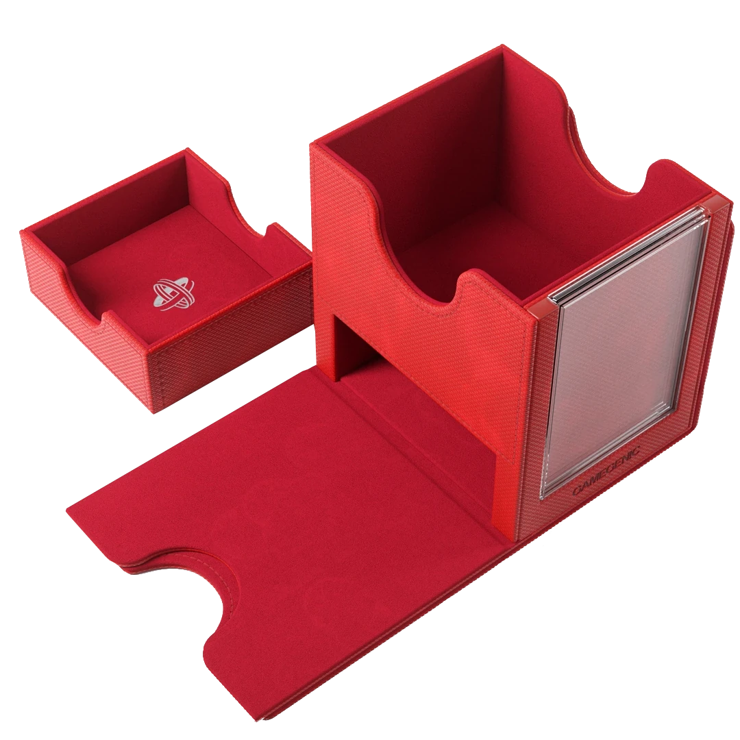 Gamegenic: Sidekick Pro 100+ XL - Rood - Deckbox met lade en displayvenster - productfoto