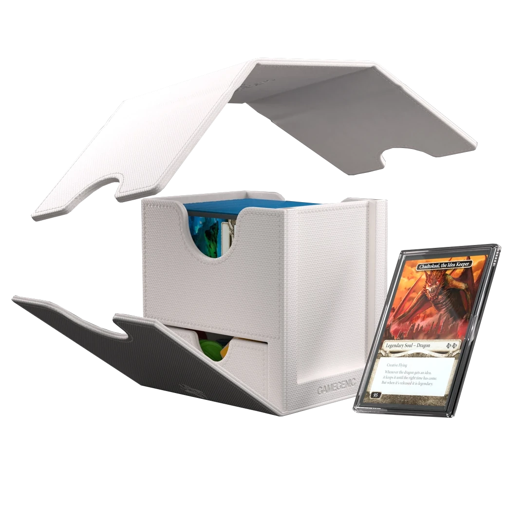 Gamegenic: Sidekick Pro 100+ XL - Wit - Deckbox met lade en displayvenster - productfoto