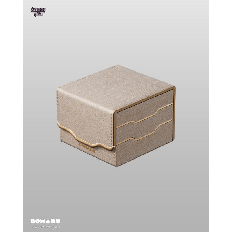 Gatherers' Tavern: DOMARU Armory Horizon 133+ Deckbox - Alabaster (voor 133 kaarten) - bovenaanzicht