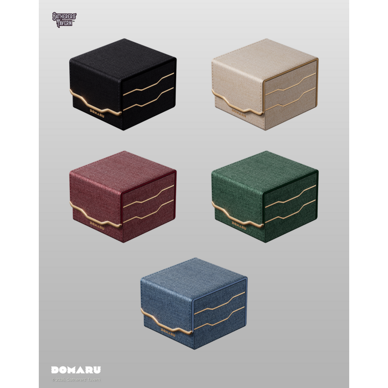 Gatherers' Tavern: DOMARU Armory Horizon 133+ Deckbox - Malachite (voor 133 kaarten) - geopend