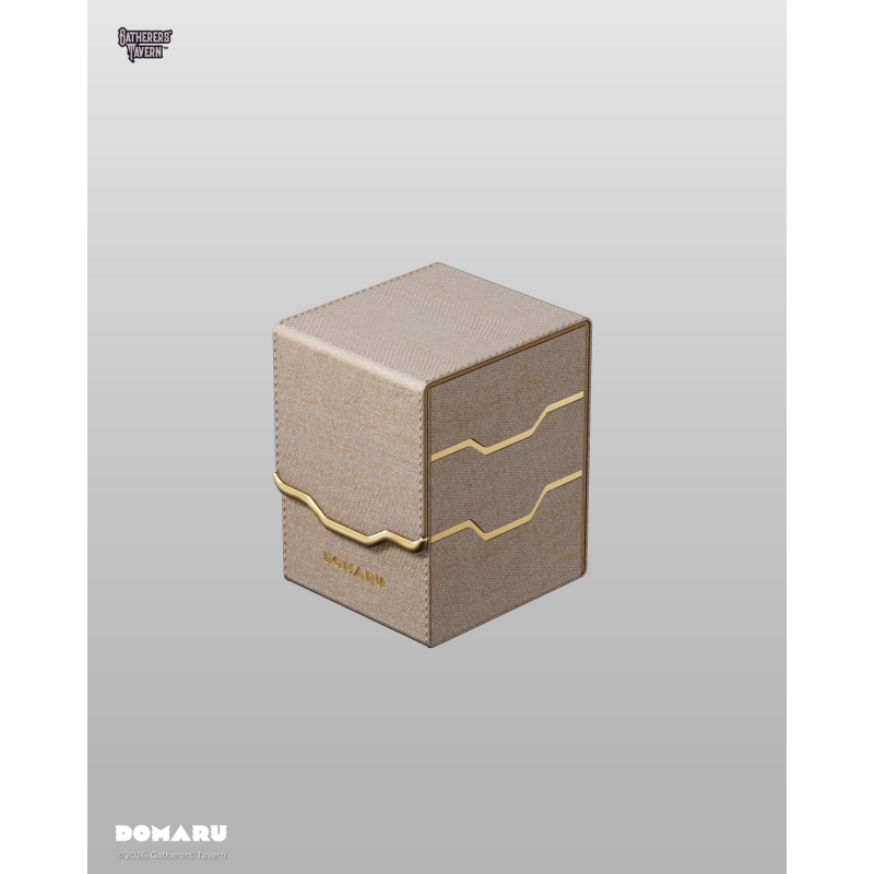 Gatherers' Tavern: DOMARU Vertex 100+ Deckbox - Alabaster (voor 100 kaarten) - bovenaanzicht