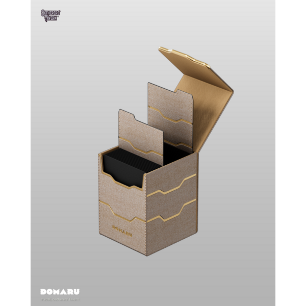 Gatherers' Tavern: DOMARU Vertex 100+ Deckbox - Alabaster (voor 100 kaarten) - zijaanzicht