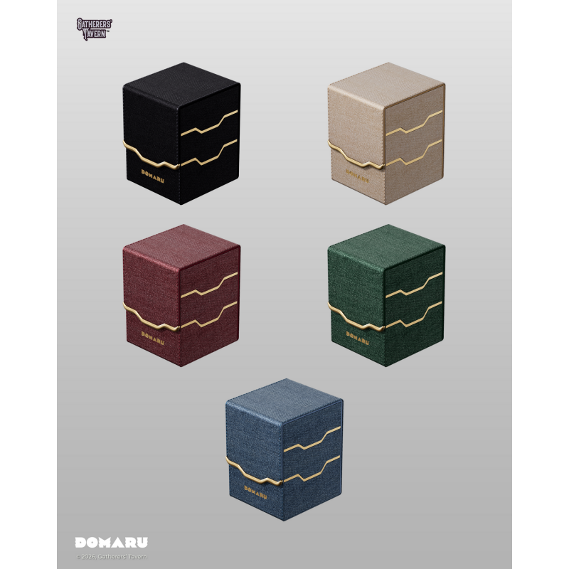 Gatherers' Tavern: DOMARU Vertex 100+ Deckbox - Carnelian (voor 100 kaarten) - geopend