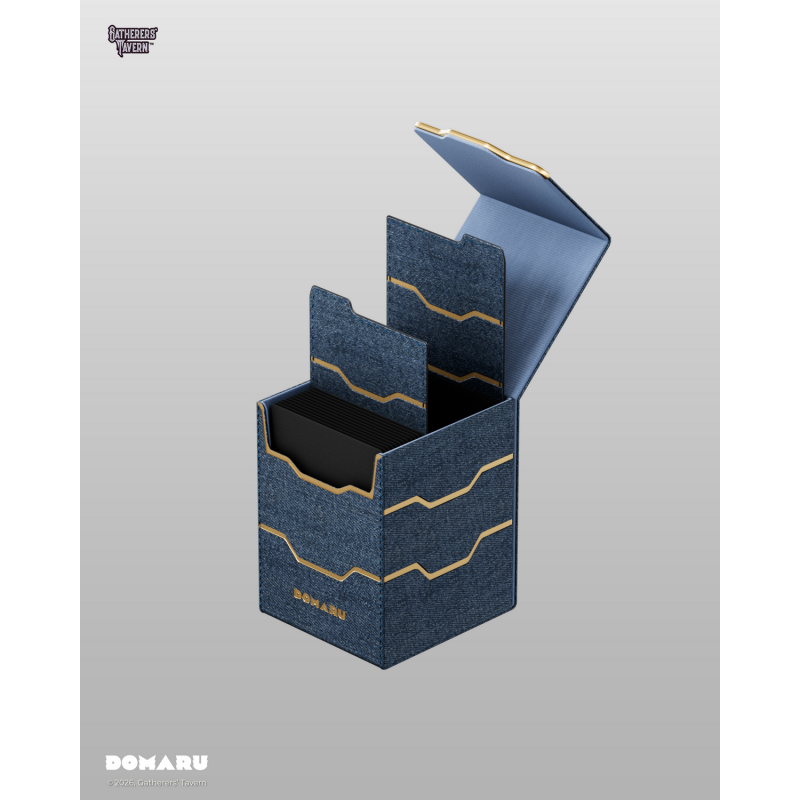 Gatherers' Tavern: DOMARU Vertex 100+ Deckbox - Lazulite (voor 100 kaarten) - zijaanzicht