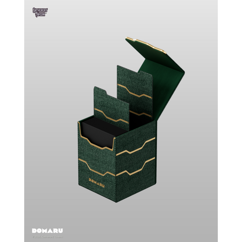 Gatherers' Tavern: DOMARU Vertex 100+ Deckbox - Malachite (voor 100 kaarten) - zijaanzicht