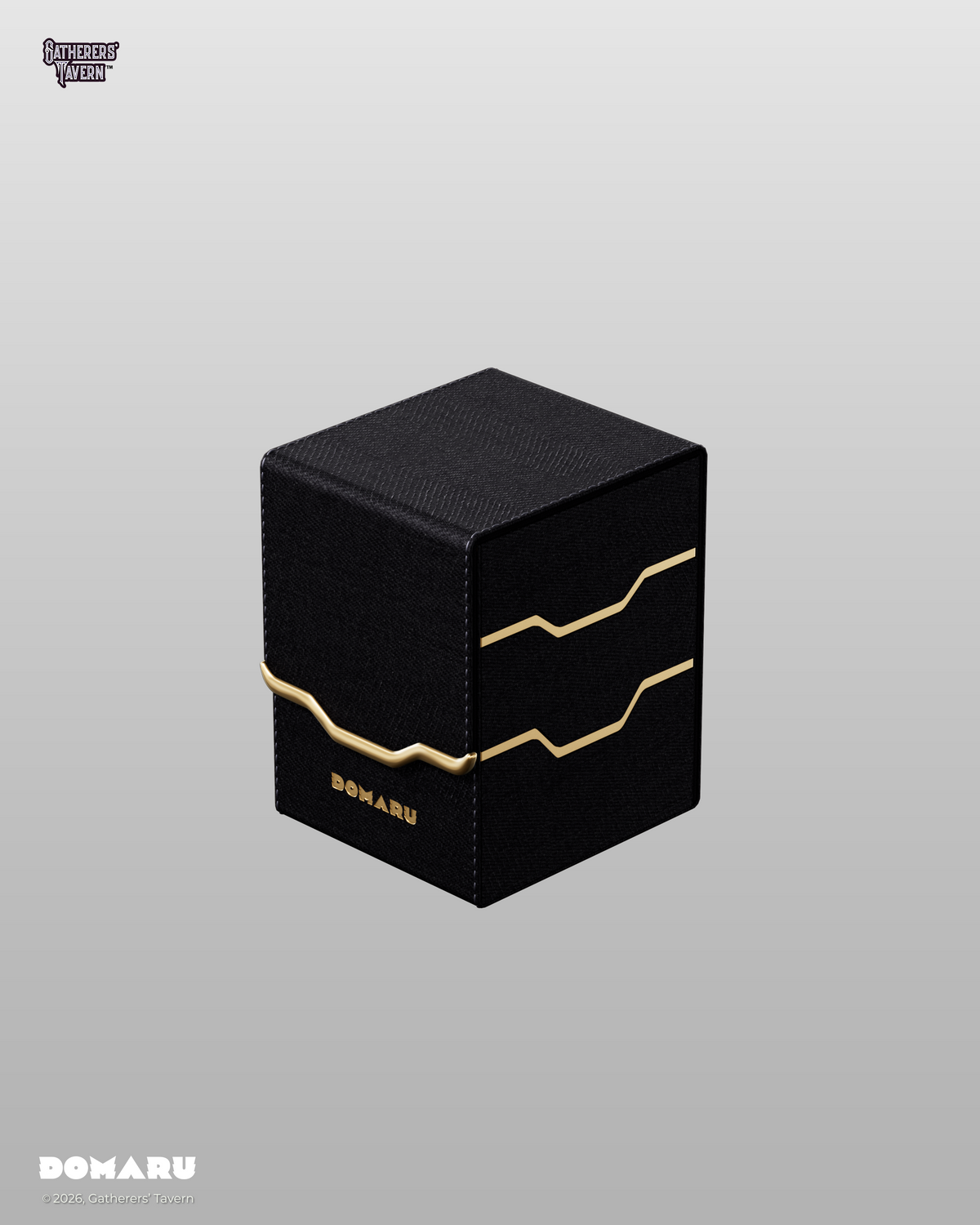 Gatherers' Tavern: DOMARU Vertex 100+ Deckbox - Obsidian (voor 100 kaarten) - productfoto