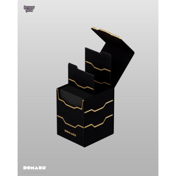 Gatherers' Tavern: DOMARU Vertex 100+ Deckbox - Obsidian (voor 100 kaarten) - zijaanzicht