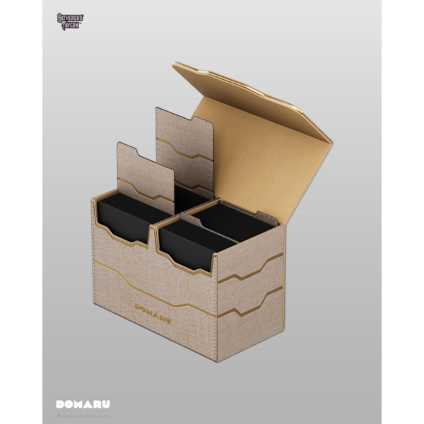 Gatherers' Tavern: DOMARU Vertex Duo 200+ Deckbox - Alabaster (voor 200 kaarten) - zijaanzicht