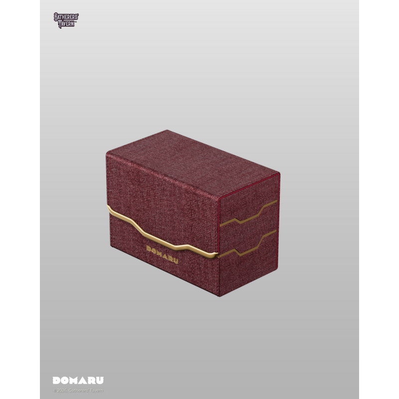 Gatherers' Tavern: DOMARU Vertex Duo 200+ Deckbox - Carnelian (voor 200 kaarten) - bovenaanzicht