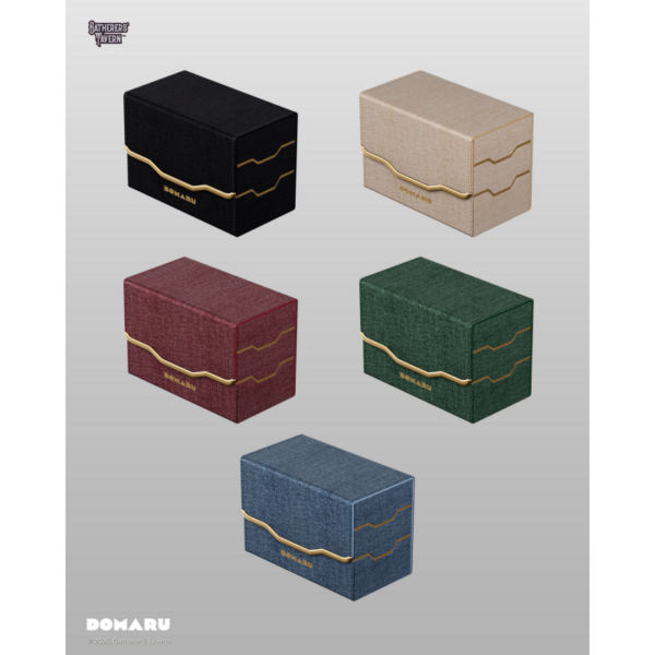 Gatherers' Tavern: DOMARU Vertex Duo 200+ Deckbox - Carnelian (voor 200 kaarten) - geopend