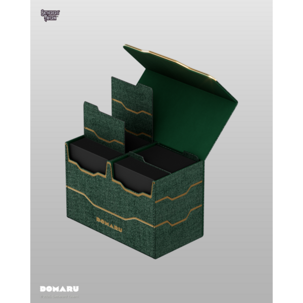 Gatherers' Tavern: DOMARU Vertex Duo 200+ Deckbox - Malachite (voor 200 kaarten) - zijaanzicht