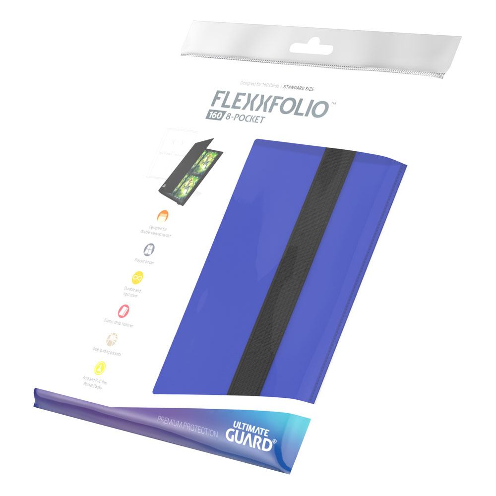 Ultimate Guard: Flexxfolio 160 8-Pocket - Blue (voor 160 kaarten) - bovenaanzicht