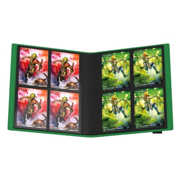 Ultimate Guard: Flexxfolio 160 8-Pocket - Green (voor 160 kaarten) - zijaanzicht