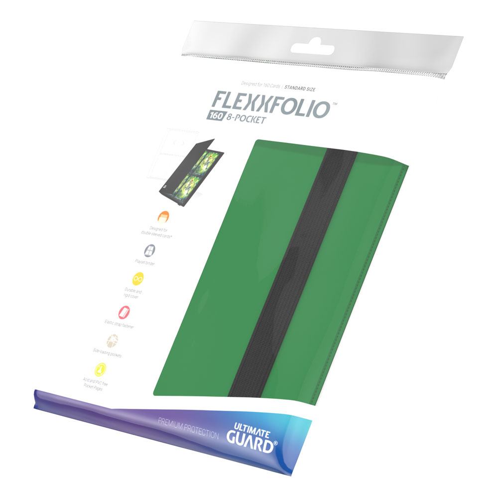 Ultimate Guard: Flexxfolio 160 8-Pocket - Green (voor 160 kaarten) - bovenaanzicht