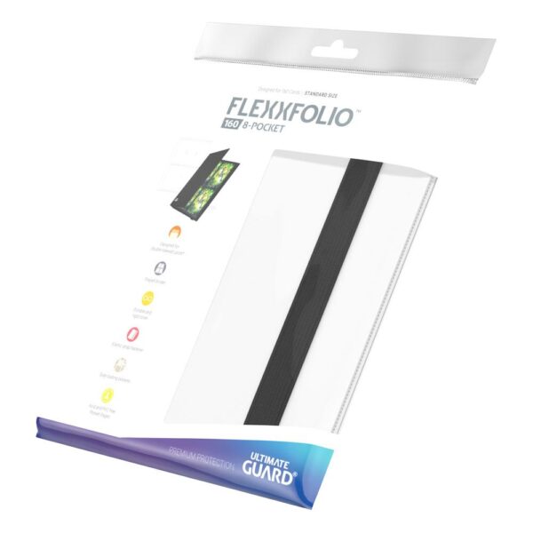 Ultimate Guard: Flexxfolio 160 8-Pocket - White (voor 160 kaarten) - bovenaanzicht