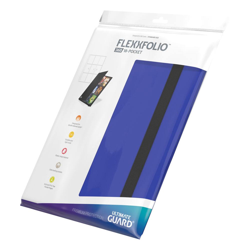 Ultimate Guard: Flexxfolio 360 18-Pocket - Blue (voor 360 kaarten) - bovenaanzicht