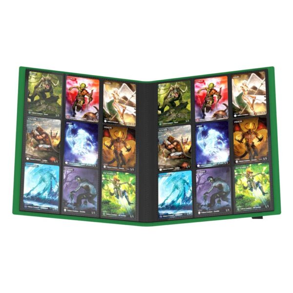 Ultimate Guard: Flexxfolio 360 18-Pocket - Green (voor 360 kaarten) - zijaanzicht