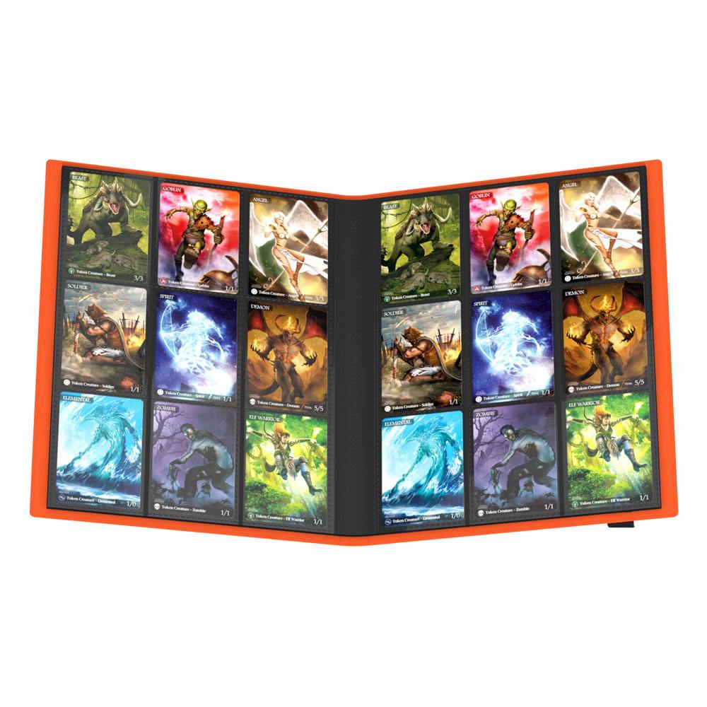 Ultimate Guard: Flexxfolio 360 18-Pocket - Orange (voor 360 kaarten) - zijaanzicht