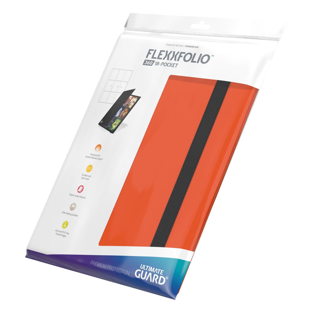 Ultimate Guard: Flexxfolio 360 18-Pocket - Orange (voor 360 kaarten) - bovenaanzicht