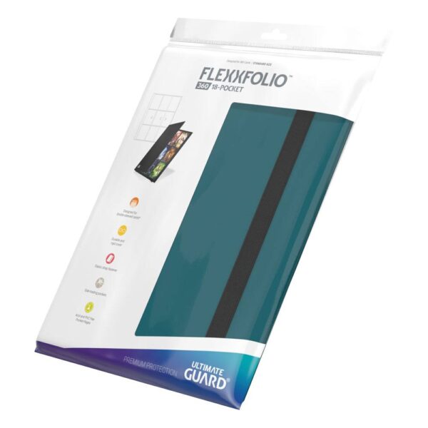Ultimate Guard: Flexxfolio 360 18-Pocket - Petrol (voor 360 kaarten) - bovenaanzicht