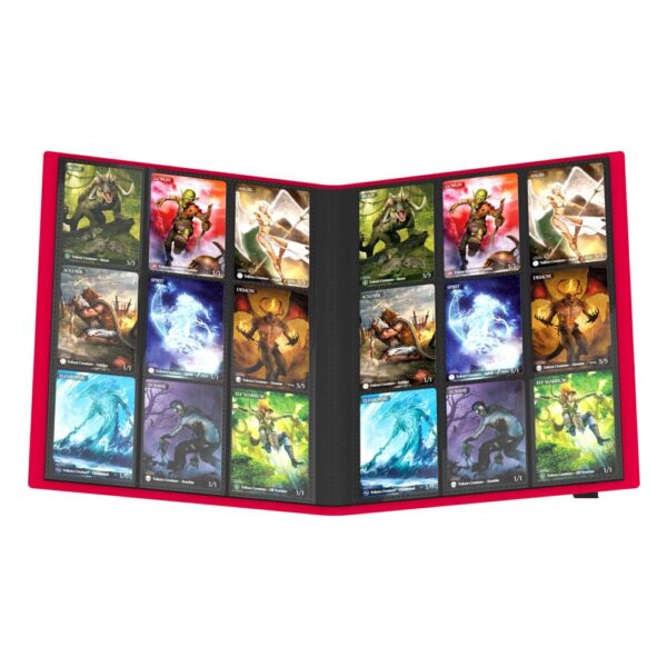 Ultimate Guard: Flexxfolio 360 18-Pocket - Red (voor 360 kaarten) - zijaanzicht