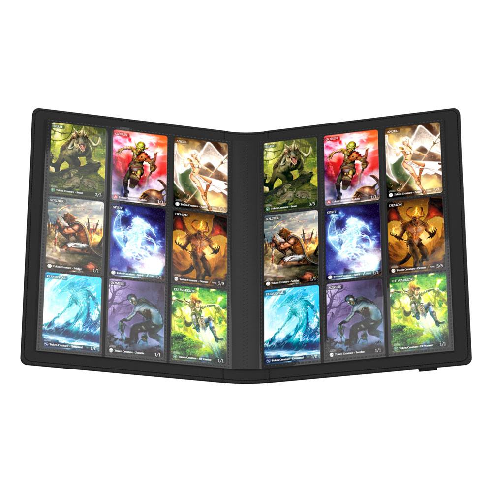 Ultimate Guard: Flexxfolio 360 18-Pocket Xenoskin - Black (voor 360 kaarten) - zijaanzicht