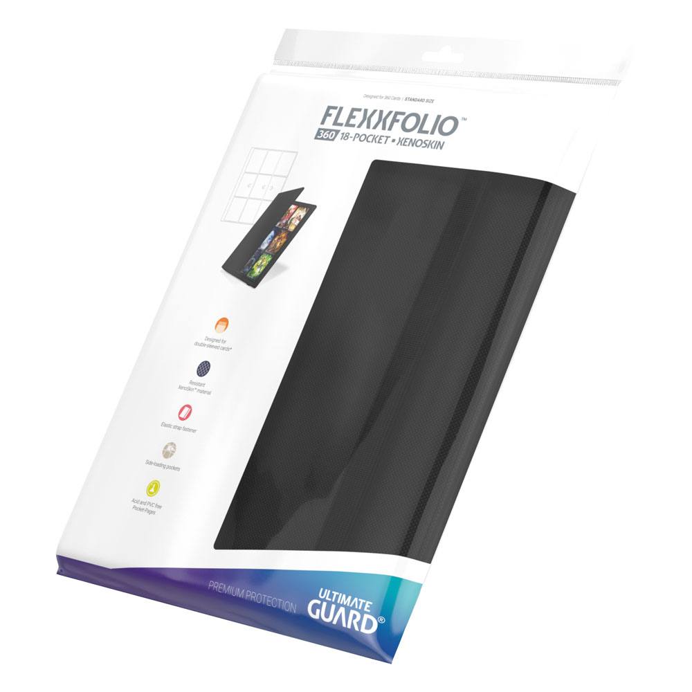 Ultimate Guard: Flexxfolio 360 18-Pocket Xenoskin - Black (voor 360 kaarten) - bovenaanzicht