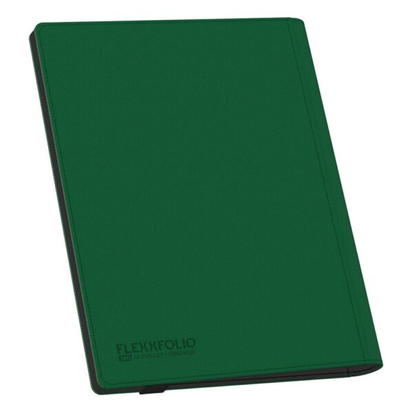 Ultimate Guard: Flexxfolio 360 18-Pocket Xenoskin - Green (voor 360 kaarten) - geopend