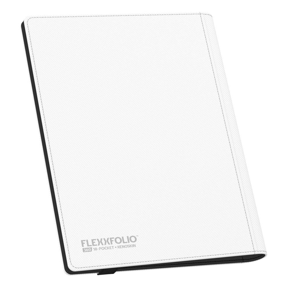 Ultimate Guard: Flexxfolio 360 18-Pocket Xenoskin - White (voor 360 kaarten) - geopend