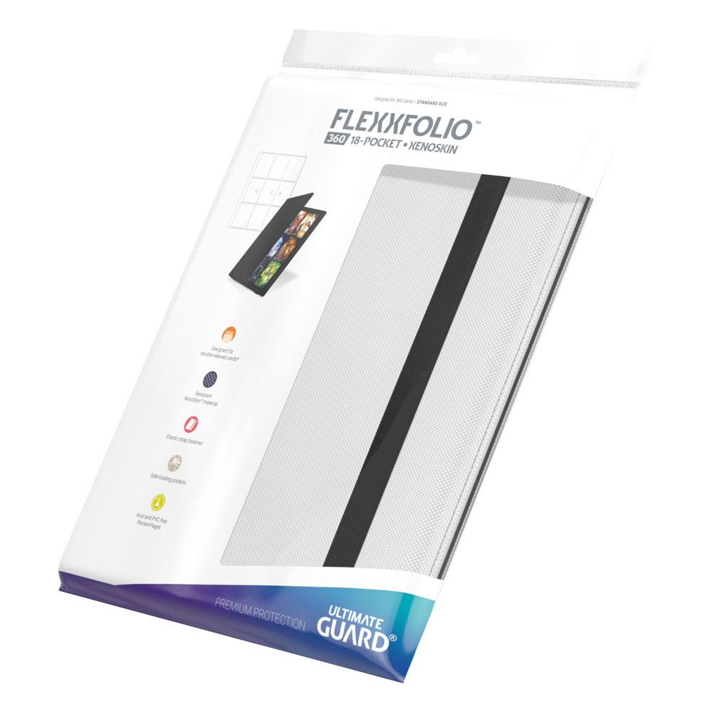 Ultimate Guard: Flexxfolio 360 18-Pocket Xenoskin - White (voor 360 kaarten) - bovenaanzicht