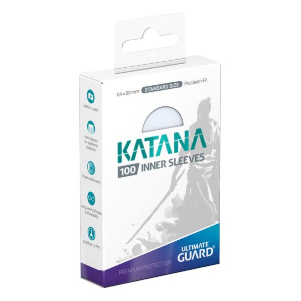 Ultimate Guard: Katana Inner Sleeves - 100x Standard Size - verpakking vooraan