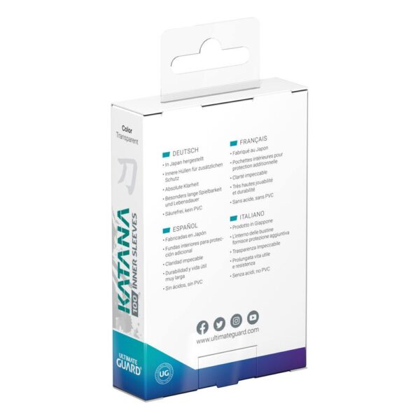 Ultimate Guard: Katana Inner Sleeves - 100x Standard Size - achterzijde