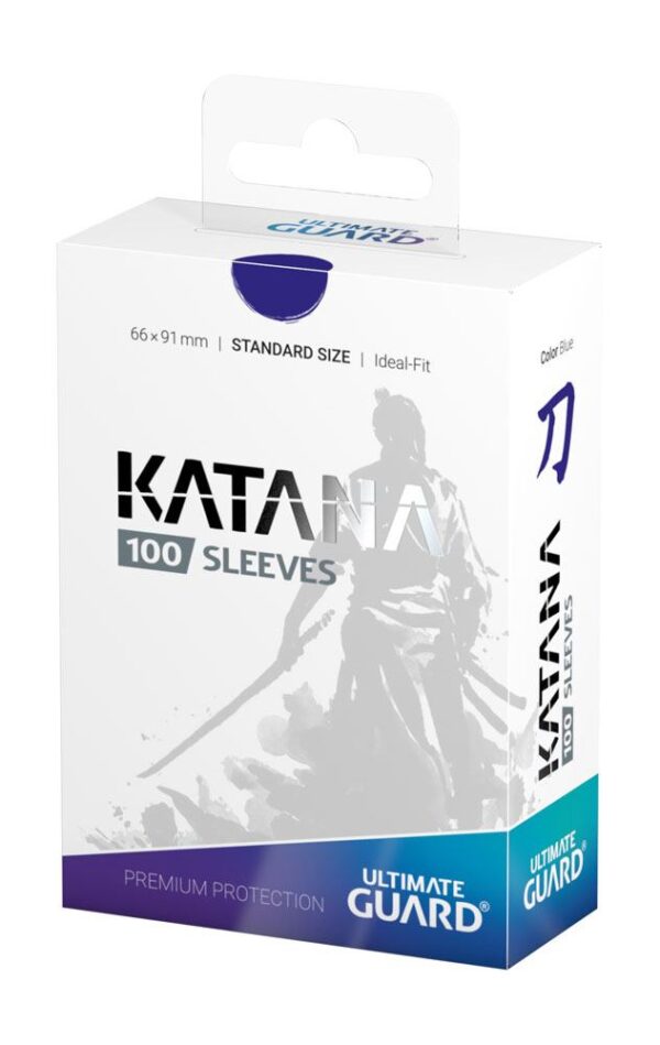 Ultimate Guard: Katana Sleeves - Blue - 100x Standard Size - geopend