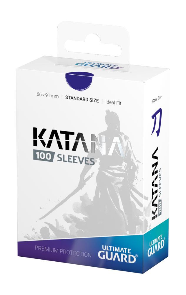 Ultimate Guard: Katana Sleeves - Blue - 100x Standard Size - geopend