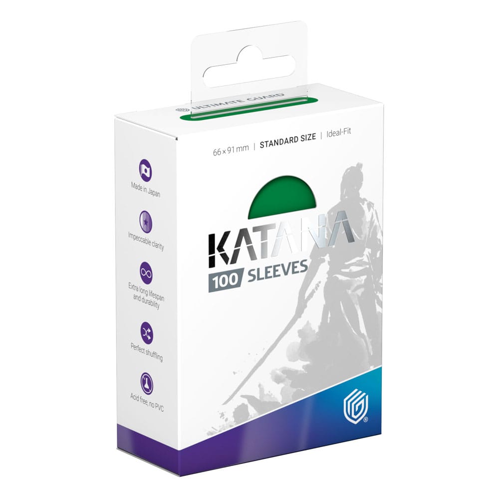 Ultimate Guard: Katana Sleeves - Jade Garden - 100x Standard Size - verpakking vooraan