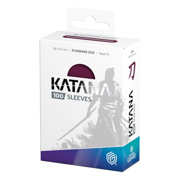 Ultimate Guard: Katana Sleeves - Radiant Plum - 100x Standard Size - achterzijde