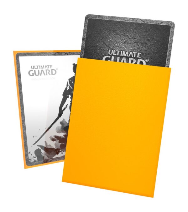 Ultimate Guard: Katana Sleeves - Yellow - 100x Standard Size - achterzijde
