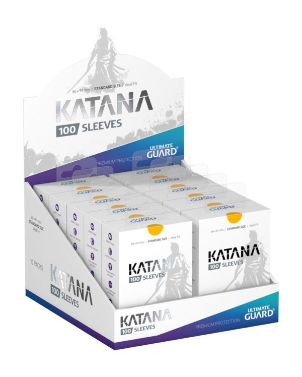 Ultimate Guard: Katana Sleeves - Yellow - 100x Standard Size - detailopname