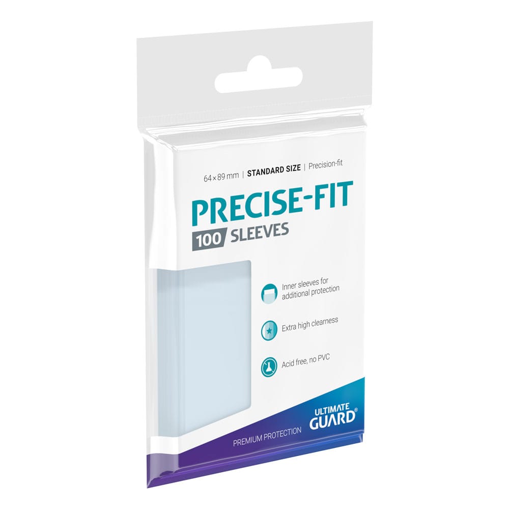Ultimate Guard: Precise-Fit Sleeves - 100x Standard Size - verpakking vooraan